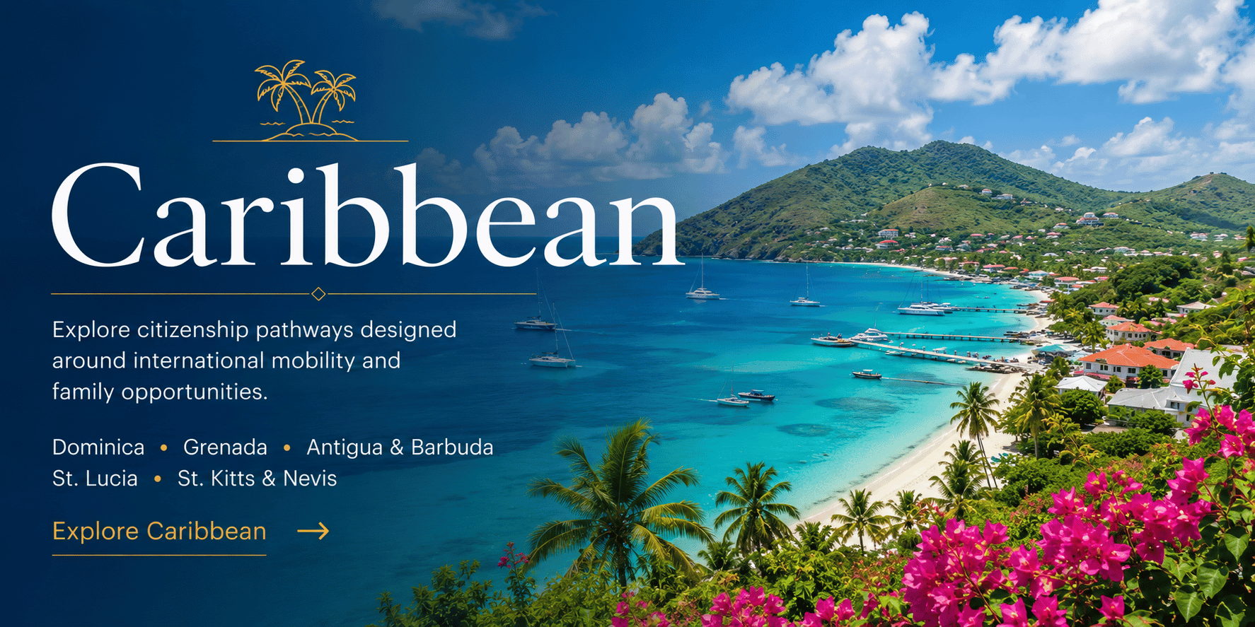 Caribbean Paradise Travel Banner